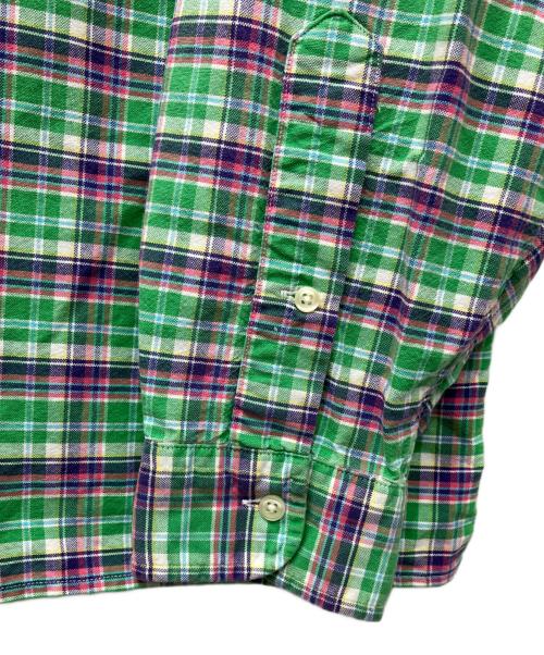 RALPH LAUREN（ラルフローレン）RALPH LAUREN (ラルフローレン) チェックBDシャツ グリーン サイズ:2XBの古着・服飾アイテム