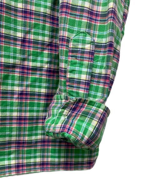 RALPH LAUREN（ラルフローレン）RALPH LAUREN (ラルフローレン) チェックBDシャツ グリーン サイズ:2XBの古着・服飾アイテム