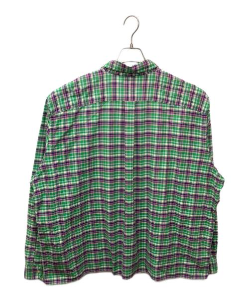 RALPH LAUREN（ラルフローレン）RALPH LAUREN (ラルフローレン) チェックBDシャツ グリーン サイズ:2XBの古着・服飾アイテム