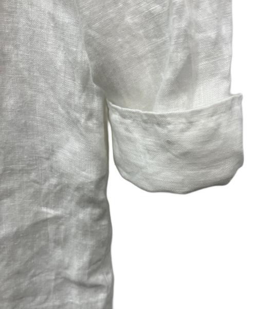 Demi-Luxe Beams（デミルクス ビームス）Demi-Luxe BEAMS (デミルクス ビームス) ビーチサイド シャツ .M ホワイト サイズ:Mの古着・服飾アイテム