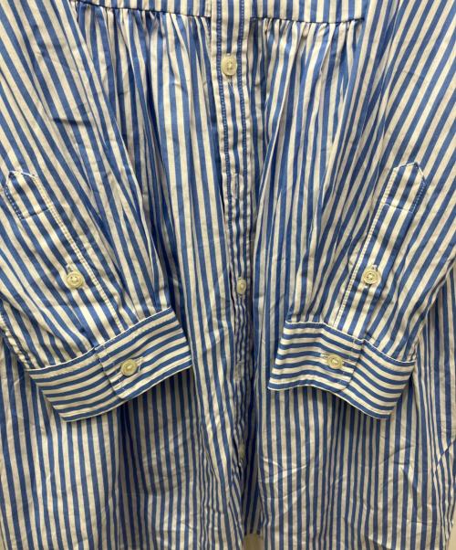 POLO RALPH LAUREN（ポロ・ラルフローレン）POLO RALPH LAUREN (ポロ・ラルフローレン) ストライプシャツワンピース ブルー サイズ:キッズ規格16の古着・服飾アイテム