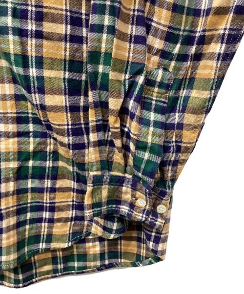 THE NORTH FACE（ザ ノース フェイス）THE NORTH FACE (ザ ノース フェイス) L/S FROSTFORGE FLANNELSHIRT イエロー×グリーン サイズ:Mの古着・服飾アイテム