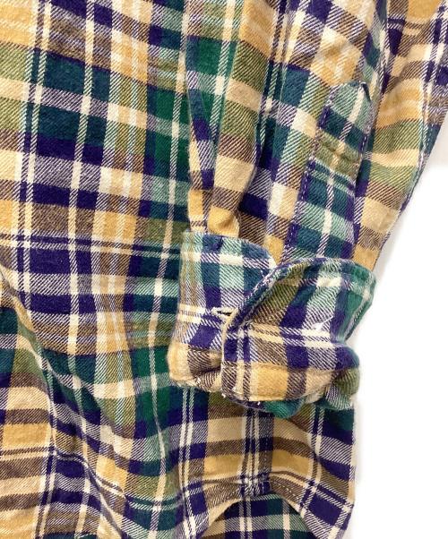 THE NORTH FACE（ザ ノース フェイス）THE NORTH FACE (ザ ノース フェイス) L/S FROSTFORGE FLANNELSHIRT イエロー×グリーン サイズ:Mの古着・服飾アイテム