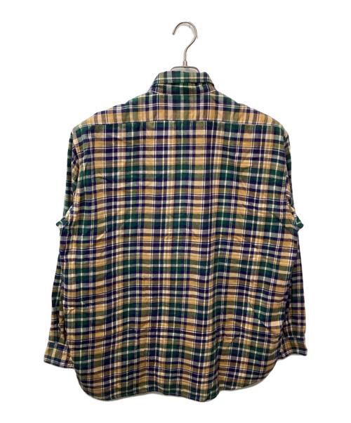 THE NORTH FACE（ザ ノース フェイス）THE NORTH FACE (ザ ノース フェイス) L/S FROSTFORGE FLANNELSHIRT イエロー×グリーン サイズ:Mの古着・服飾アイテム