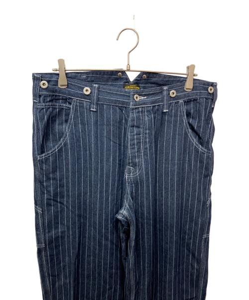 OKONKWO（オコンクウォ）OKONKWO (オコンクウォ) ピンストライプワークパンツ インディゴ サイズ:XLの古着・服飾アイテム