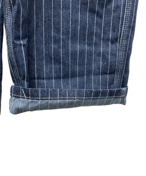 OKONKWO（オコンクウォ）OKONKWO (オコンクウォ) ピンストライプワークパンツ インディゴ サイズ:XLの古着・服飾アイテム