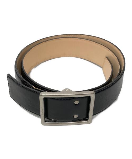 Graphpaper（グラフペーパー）Graphpaper (グラフペーパー) Holeless Leather Classic Belt（ホールレスクラシックレザーベルト） ブラックの古着・服飾アイテム