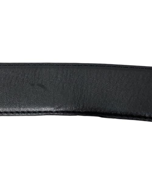 Graphpaper（グラフペーパー）Graphpaper (グラフペーパー) Holeless Leather Classic Belt（ホールレスクラシックレザーベルト） ブラックの古着・服飾アイテム