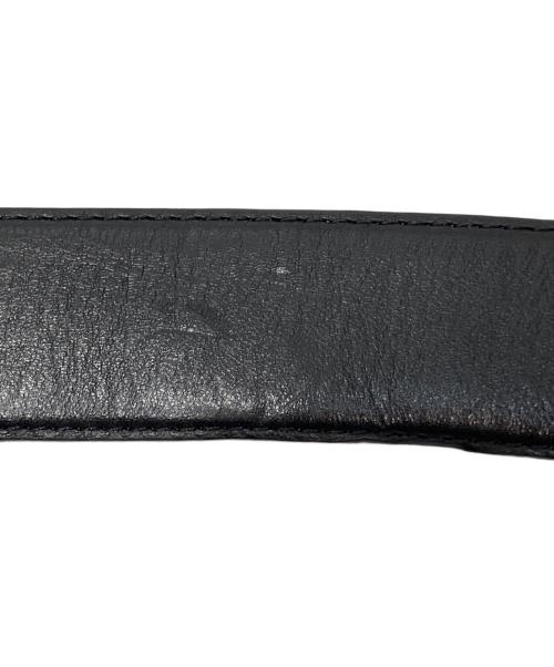 Graphpaper（グラフペーパー）Graphpaper (グラフペーパー) Holeless Leather Classic Belt（ホールレスクラシックレザーベルト） ブラックの古着・服飾アイテム