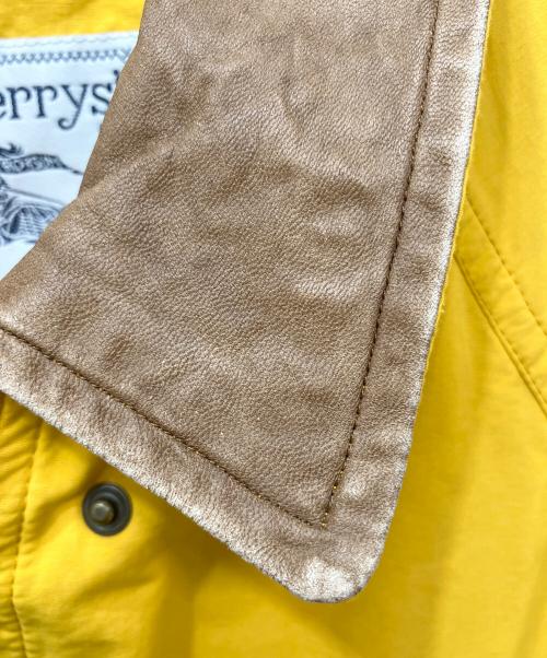 Burberry's（バーバリーズ）Burberry's (バーバリーズ) レザーカラーショートコート イエロー サイズ:採寸参照の古着・服飾アイテム