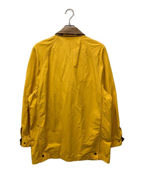 Burberry's（バーバリーズ）Burberry's (バーバリーズ) レザーカラーショートコート イエロー サイズ:採寸参照の古着・服飾アイテム