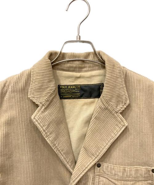 POLO JEANS（ポロジーンズ）POLO JEANS (ポロジーンズ) 太畝コーデュロイジャケット ベージュ サイズ:Lの古着・服飾アイテム