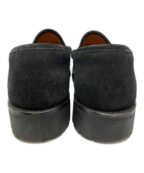 GUCCI（グッチ）GUCCI (グッチ) ホースビットスウェードローファー ブラック サイズ:７の古着・服飾アイテム
