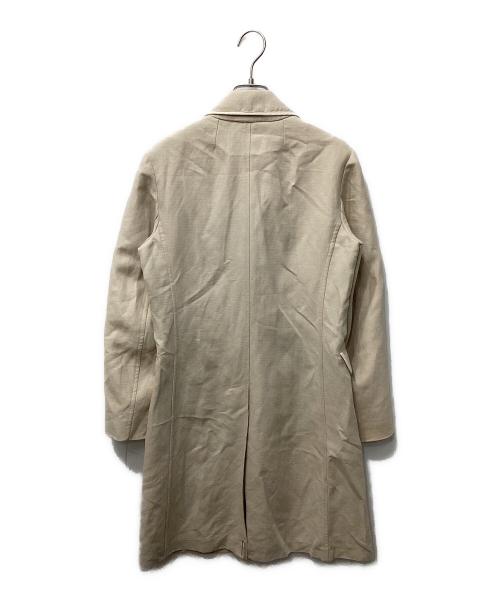 'S Max Mara（エスマックスマーラ）'S Max Mara (エスマックスマーラ) コットンリネンパイピング比翼コート ベージュ サイズ:40の古着・服飾アイテム