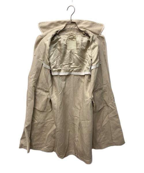 'S Max Mara（エスマックスマーラ）'S Max Mara (エスマックスマーラ) コットンリネンパイピング比翼コート ベージュ サイズ:40の古着・服飾アイテム