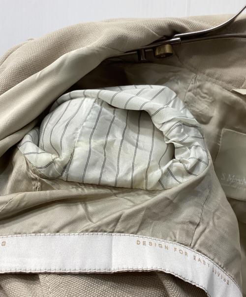 'S Max Mara（エスマックスマーラ）'S Max Mara (エスマックスマーラ) コットンリネンパイピング比翼コート ベージュ サイズ:40の古着・服飾アイテム