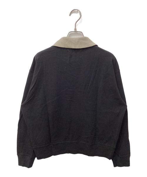 MHL（マーガレットハウエル）MHL (マーガレットハウエル) AIR COTTON JERSEY / エアーコットンロングポロシャツ ブラック サイズ:2の古着・服飾アイテム