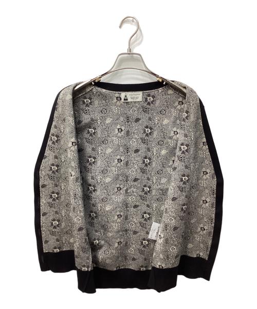 leur logette（ルールロジェット）leur logette (ルールロジェット) フラワージャガードベスト ブラック×ベージュ サイズ:1の古着・服飾アイテム