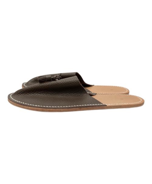 HENDER SCHEME（エンダースキーマ）Hender Scheme (エンダースキーマ) レザースリッパ ブラウン サイズ:表記なしの古着・服飾アイテム