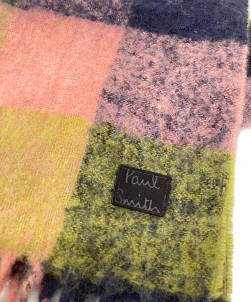 PAUL SMITH（ポールスミス）Paul Smith (ポールスミス) ウールフリンジマフラー マルチカラーの古着・服飾アイテム