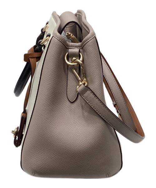 COACH（コーチ）COACH (コーチ) マーゴット レザー2wayハンドバッグ アイボリーの古着・服飾アイテム