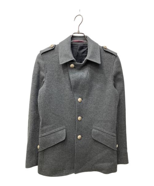 PS Paul Smith（ＰＳポールスミス）PS Paul Smith (ＰＳポールスミス) シングルナポレオンコート グレー サイズ:Mの古着・服飾アイテム