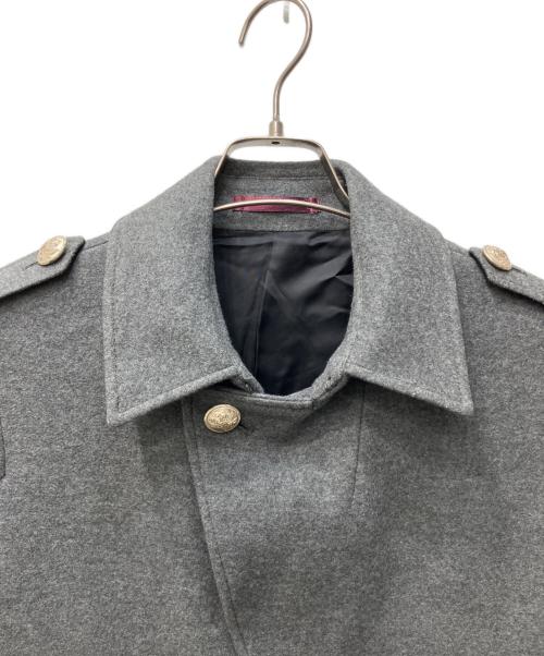 PS Paul Smith（ＰＳポールスミス）PS Paul Smith (ＰＳポールスミス) シングルナポレオンコート グレー サイズ:Mの古着・服飾アイテム