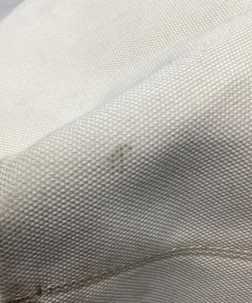 BURBERRY（バーバリー）BURBERRY (バーバリー) Lewes Logo Canvas Tote　「ルイス ロゴ キャンバス トート」 アイボリーの古着・服飾アイテム