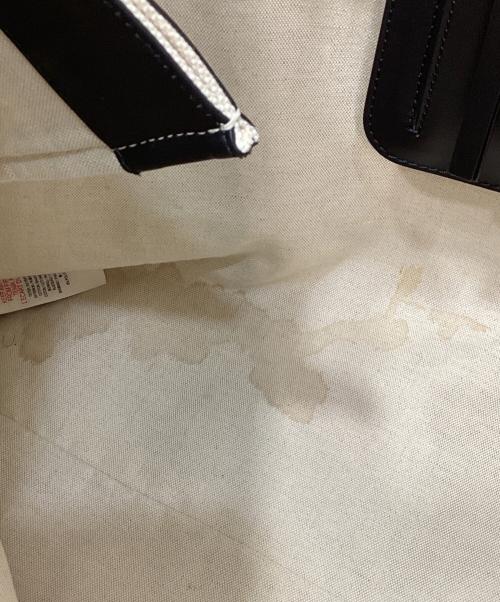 BURBERRY（バーバリー）BURBERRY (バーバリー) Lewes Logo Canvas Tote　「ルイス ロゴ キャンバス トート」 アイボリーの古着・服飾アイテム