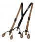 SCHOTT BROS.（ショットブロス）の古着「LEATHER SUSPENDER / レザー2wayサスペンダー」｜ブラック