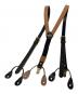 SCHOTT BROS. (ショットブロス) LEATHER SUSPENDER / レザー2wayサスペンダー ブラック：14000円