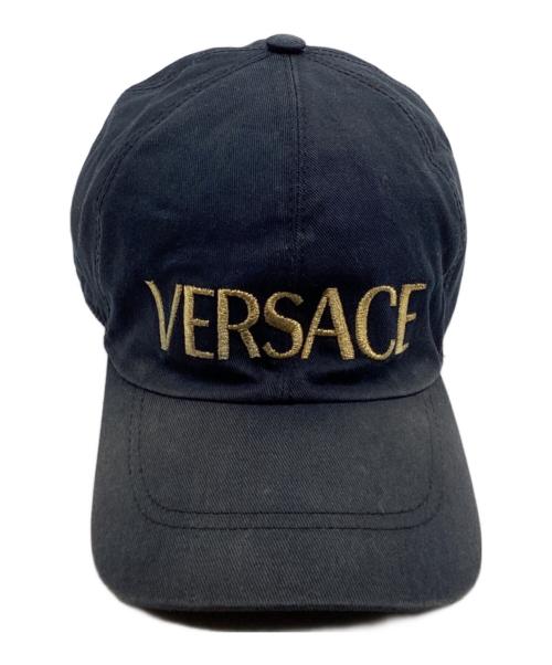 VERSACE（ヴェルサーチ）VERSACE (ヴェルサーチ) キャップ ブラックの古着・服飾アイテム