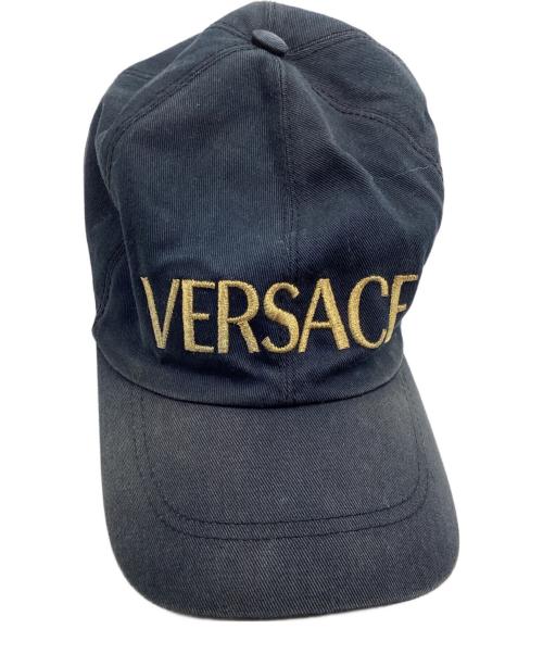 VERSACE（ヴェルサーチ）VERSACE (ヴェルサーチ) キャップ ブラックの古着・服飾アイテム