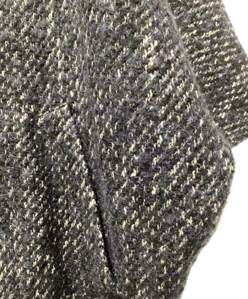 RED CLOVER（レッドクローバ）RED CLOVER (レッドクローバ) ツイードポンチョライクジャケット ブラック サイズ:記載なし(実寸参照)の古着・服飾アイテム