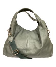 FURLA（フルラ）の古着「オールドレザー2wayバッグ」｜モスグリーン
