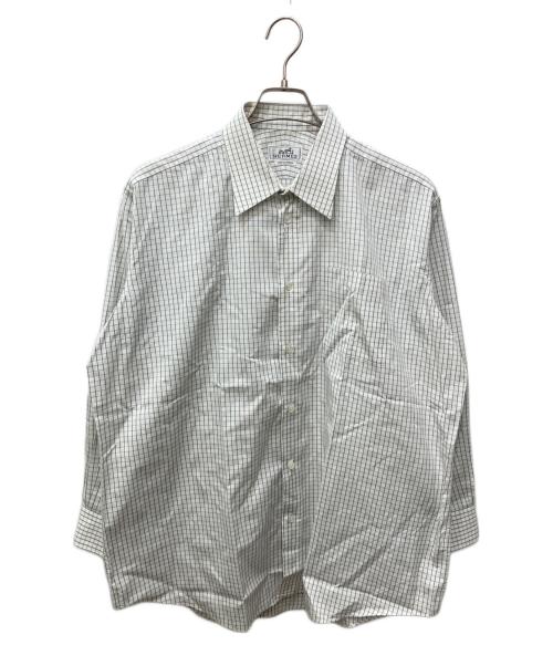 HERMES（エルメス）HERMES (エルメス) ドレスシャツ ホワイト サイズ:43/17の古着・服飾アイテム