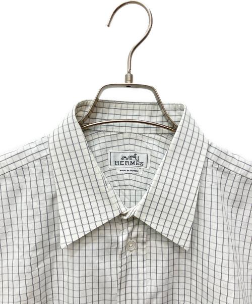 HERMES（エルメス）HERMES (エルメス) ドレスシャツ ホワイト サイズ:43/17の古着・服飾アイテム