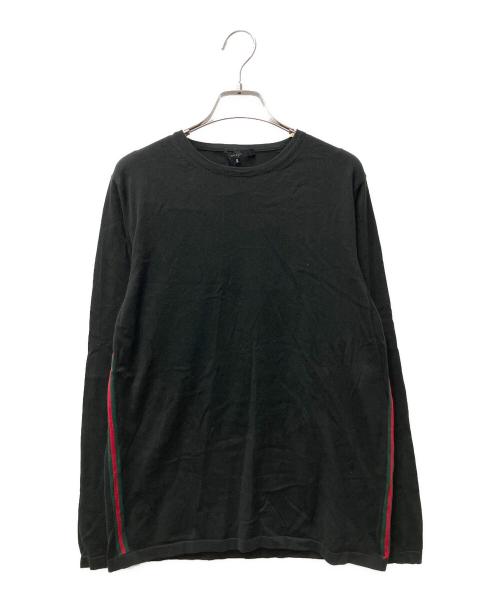 GUCCI（グッチ）GUCCI (グッチ) クルーネックニット ブラック サイズ:Sの古着・服飾アイテム
