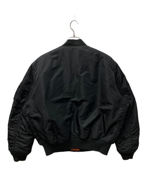 VALLEY APPAREL（バレー アパレル）VALLEY APPAREL (バレー アパレル) MA-1 フライトナイロンジャケット ブラック サイズ:XLの古着・服飾アイテム