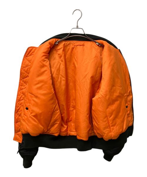 VALLEY APPAREL（バレー アパレル）VALLEY APPAREL (バレー アパレル) MA-1 フライトナイロンジャケット ブラック サイズ:XLの古着・服飾アイテム