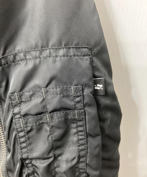 VALLEY APPAREL（バレー アパレル）VALLEY APPAREL (バレー アパレル) MA-1 フライトナイロンジャケット ブラック サイズ:XLの古着・服飾アイテム