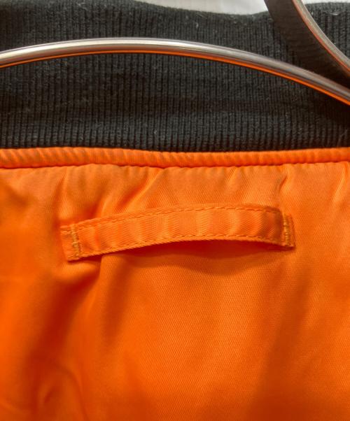 VALLEY APPAREL（バレー アパレル）VALLEY APPAREL (バレー アパレル) MA-1 フライトナイロンジャケット ブラック サイズ:XLの古着・服飾アイテム