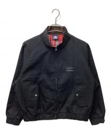 UMBRO×FREAK'S STORE（アンブロ×フリークスストア）の古着「別注 ダック スタンドカラー ブルゾン」｜ブラック