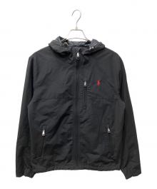 POLO RALPH LAUREN（ポロ・ラルフローレン）の古着「フーデッドジャケット」｜ブラック