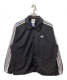 adidas（アディダス）の古着「スリーストライプスコーチジャケット」｜ブラック