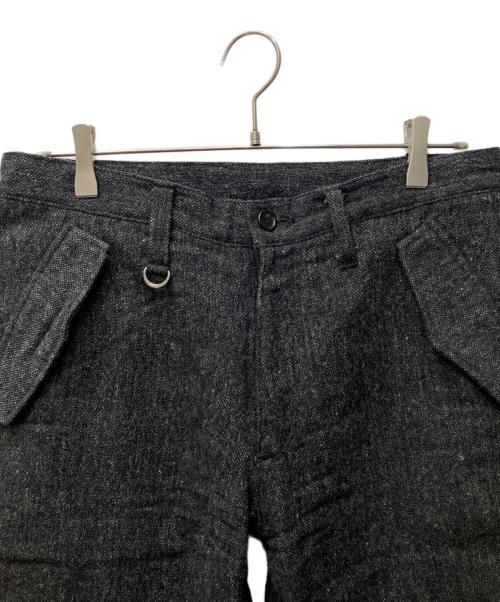SOPHNET.（ソフネット）SOPHNET. (ソフネット) ニーパッチギミックウールパンツ ブラック サイズ:Lの古着・服飾アイテム