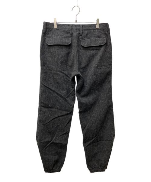 SOPHNET.（ソフネット）SOPHNET. (ソフネット) ニーパッチギミックウールパンツ ブラック サイズ:Lの古着・服飾アイテム