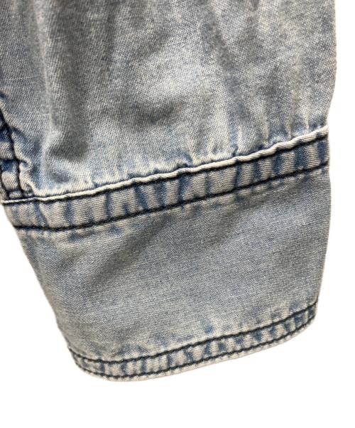 Whim Gazette（ウィムガゼット）Whim Gazette (ウィムガゼット) ライトオンスデニムシャツ ブルー サイズ:FREEの古着・服飾アイテム