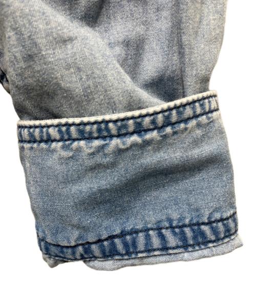 Whim Gazette（ウィムガゼット）Whim Gazette (ウィムガゼット) ライトオンスデニムシャツ ブルー サイズ:FREEの古着・服飾アイテム
