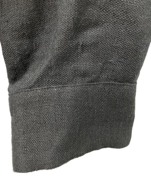SINME（シンメ）SINME (シンメ) リネンブルゾン ブラック サイズ:Mの古着・服飾アイテム